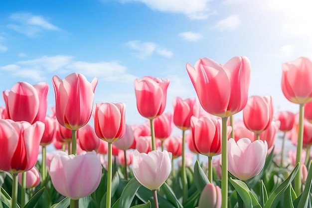 Клоуз-ап цветущих тюльпанов розовые тюльпаны цветение тюльпана лат тюльпан