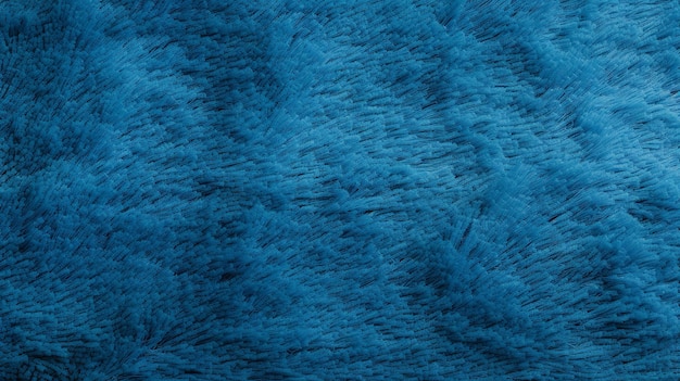 Closeup blue carpet blue fabric texture background Generative Ai