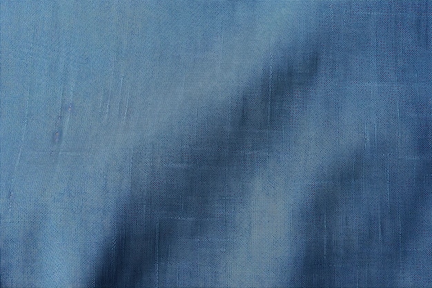Photo closeup of blue fabric texture used for background