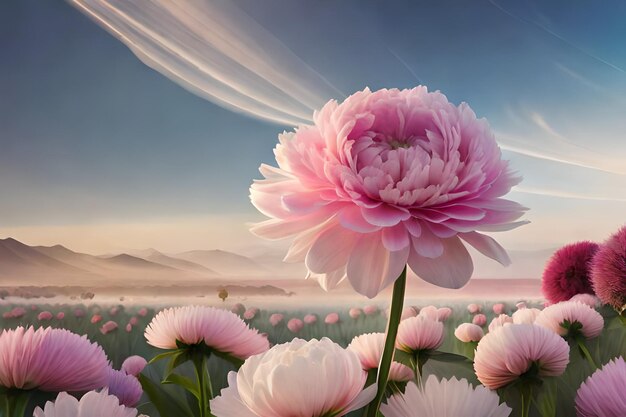 Closeup of bouquet made of white and pink