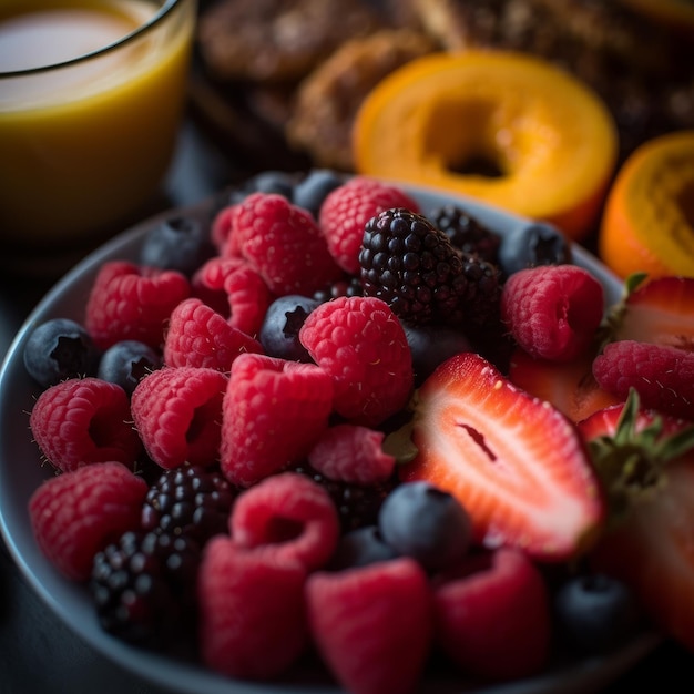 Closeup of Breakfast Food