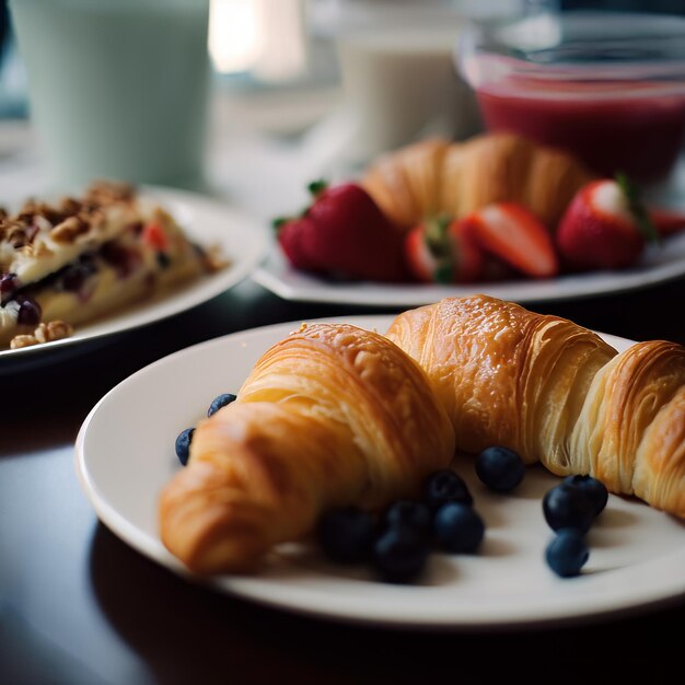 Closeup of Breakfast Food