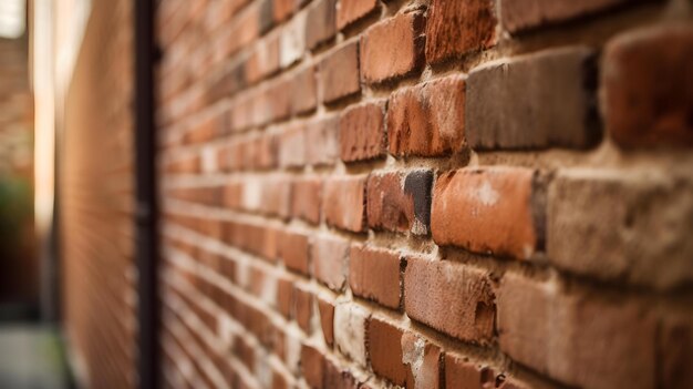 Photo closeup of a brick in the wall