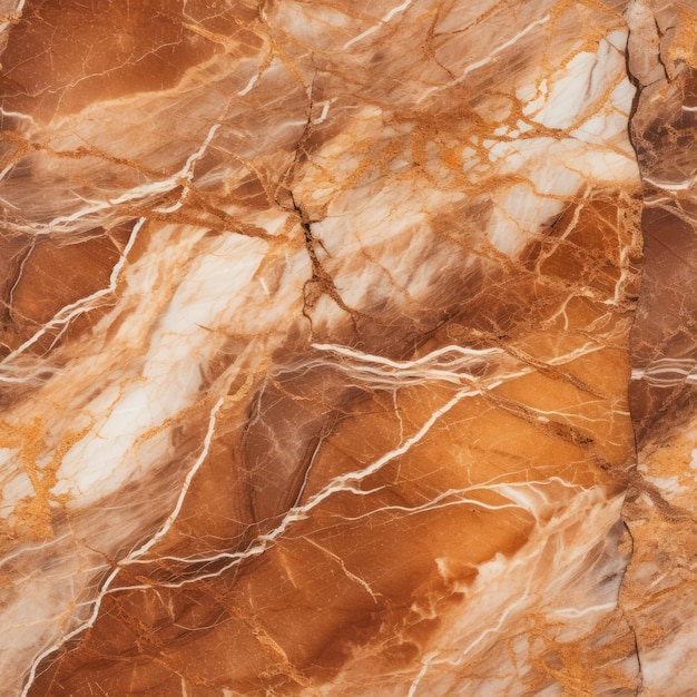 Photo closeup of a brown marble texture with light veins