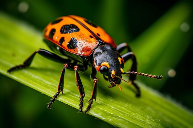 closeup bug life and butterfly