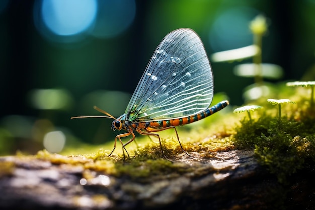 A CloseUp of a Butterflys Elegance Generative Ai