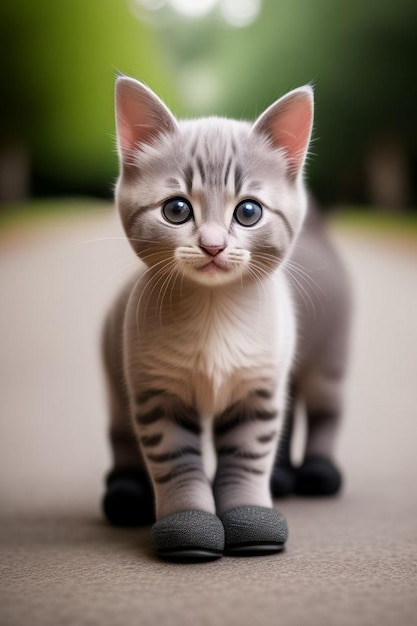 Closeup of cat looking away while sitting against pink background