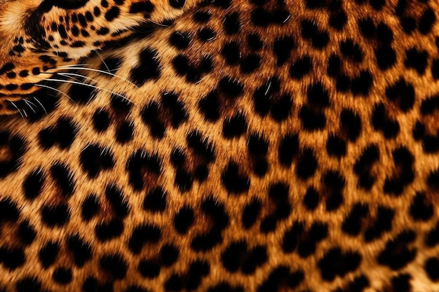 Closeup of a Cheetahs Fur Pattern Generative AI