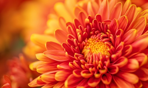 Closeup of chrysanthemum