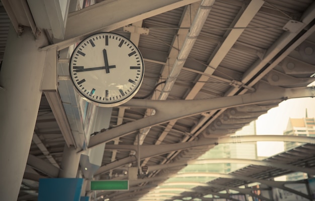 Closeup Clock at the sky