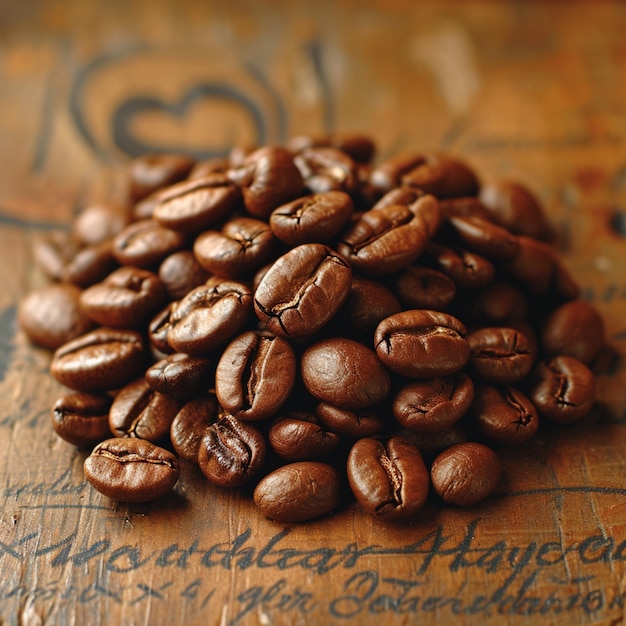 Closeup coffee beans