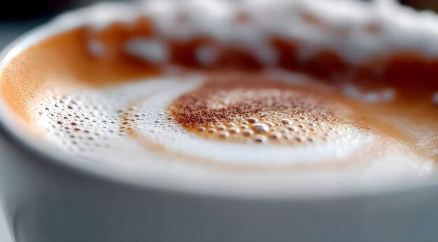 Photo closeup of a coffee cup clean background