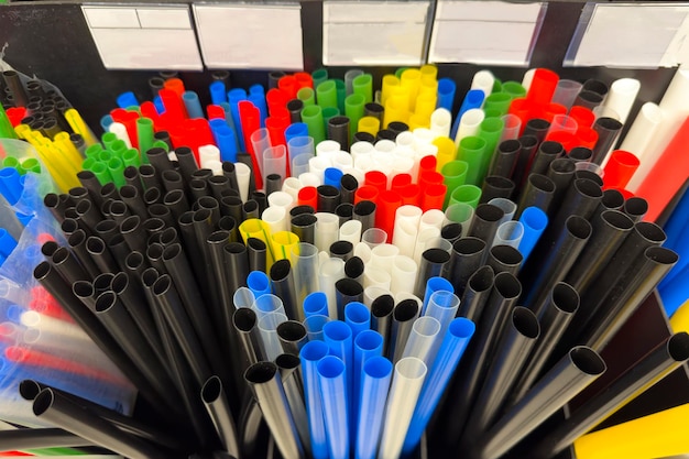 Closeup of colored heat shrink tube of different sizes in a store heat shrink tubing is available at