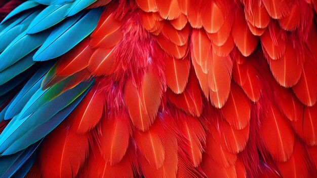 Photo closeup of a colorful parrot