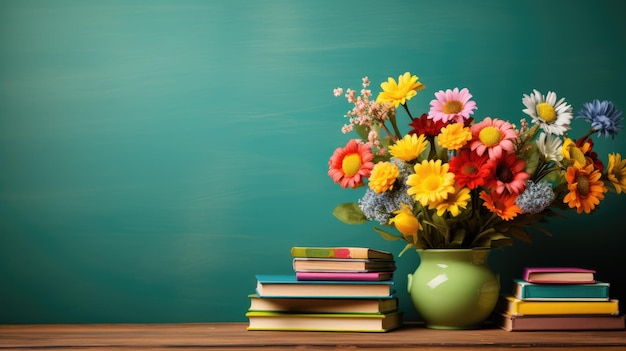 a closeup of a colorfully decorated classroom blackboard