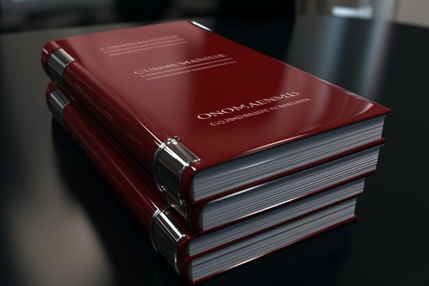 Photo closeup of a compliance handbook symbolizing the generative ai