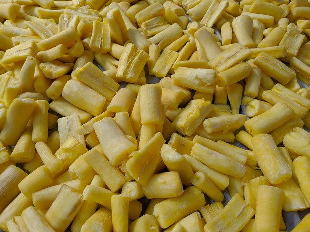 Closeup of cooked tapioca food