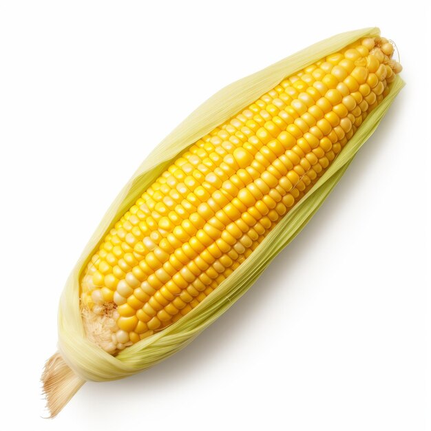 Photo closeup corn png on white background firmin baes style