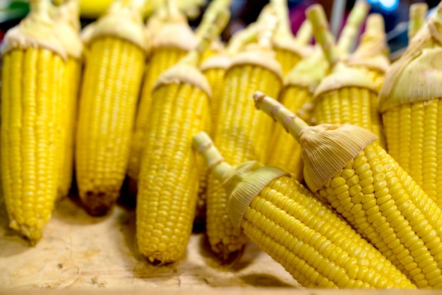 closeup corn in the shop