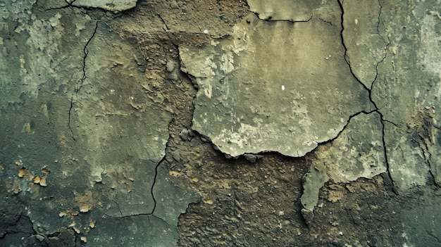 CloseUp of Cracked Wall