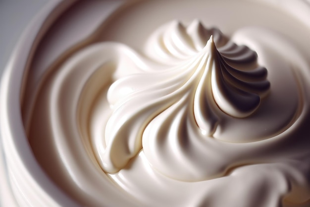 Closeup of cream texture AI generated