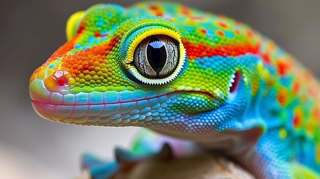 CloseUp of Cute Gecko