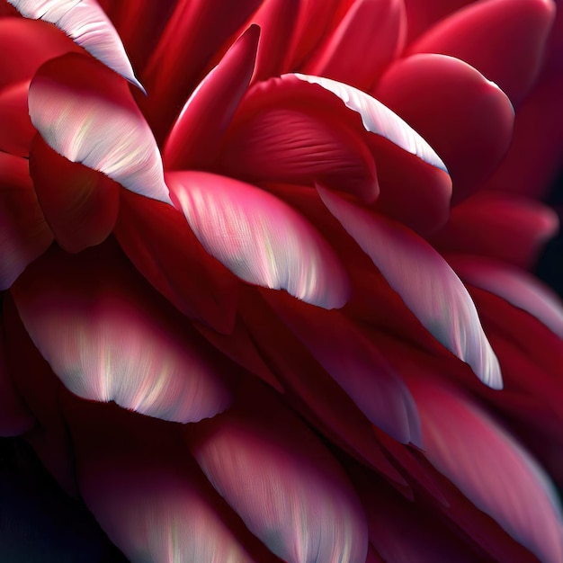 A Closeup of the Dahlia's Exquisite Petals