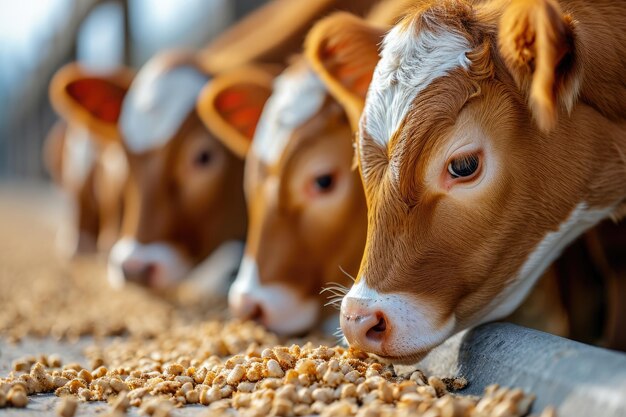 Photo a closeup of a dairy cow generative ai