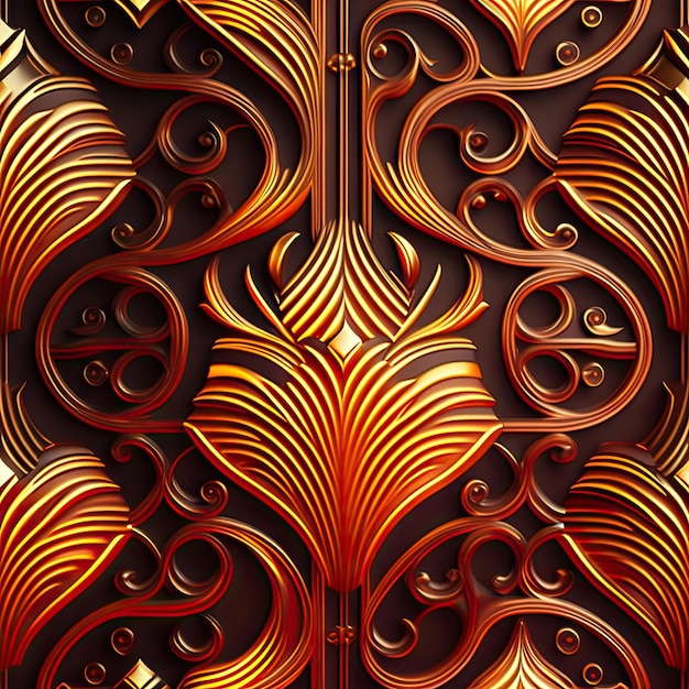 Closeup dark wood texture Seamless wood pattern