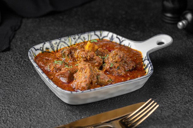 Closeup of delicious Mutton Curry