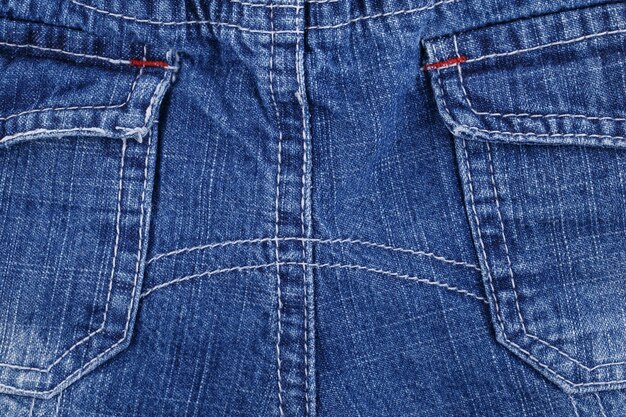 Closeup denium blue jean pocket