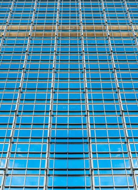 Photo closeup detail modern glass office building background, artchitecture concept