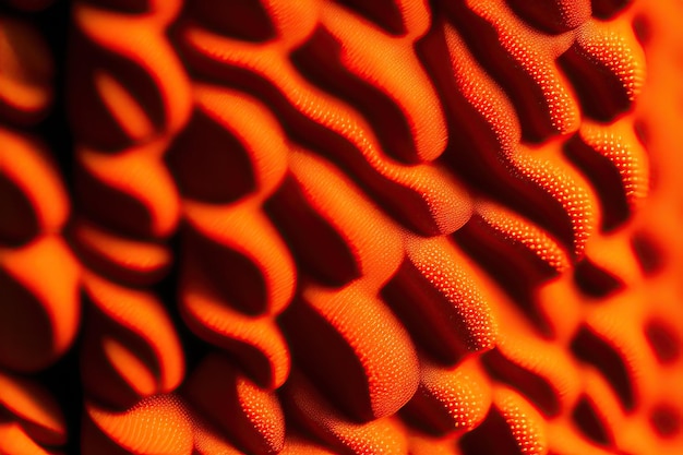 Closeup detail of orange woven texture background