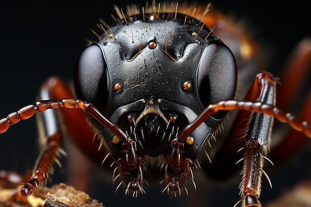 Крупный план детального муравья