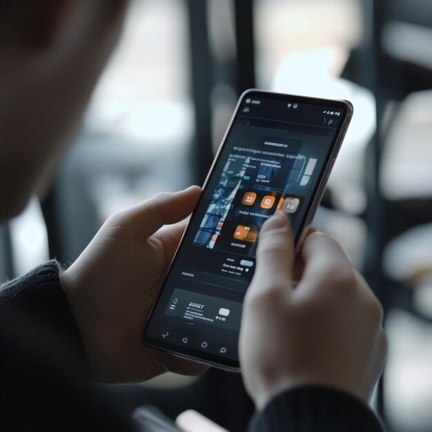 a closeup of a developer using jetpack compose to create a dynamic responsive android app interface