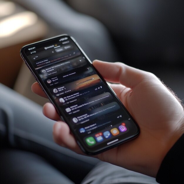 동적 반응형 iOS 앱 인터페이스를 만들기 위해 SwiftUI를 사용하는 개발자의 클로즈업