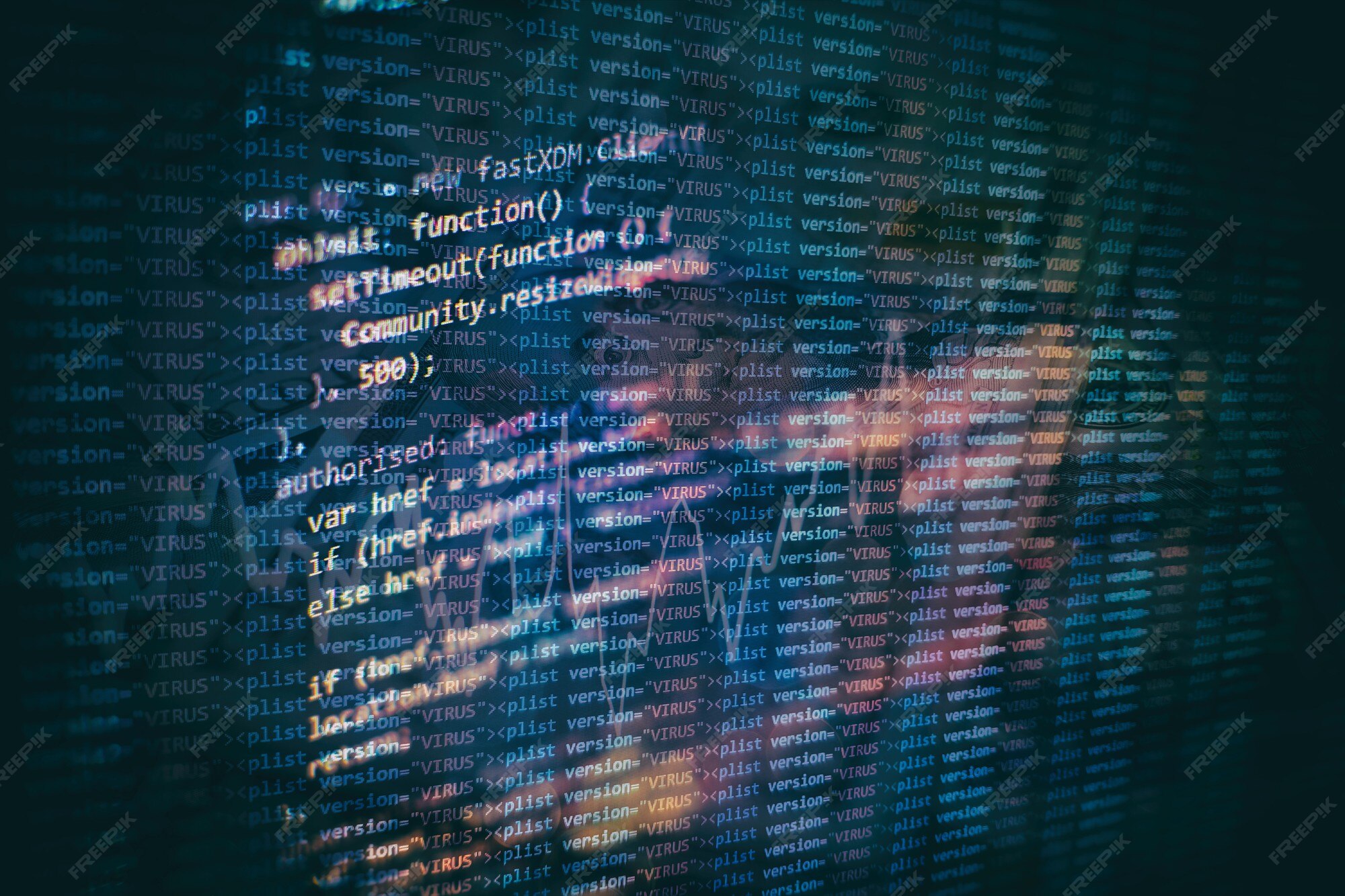 Premium Photo | Closeup developing programming and coding technologies ...