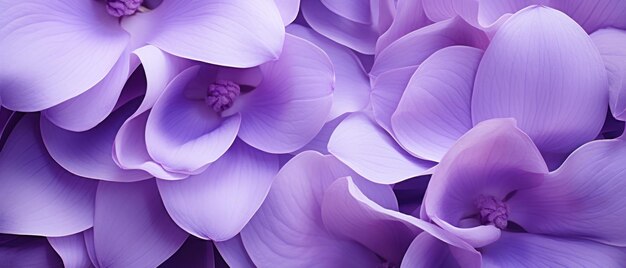 Closeup of dewkissed purple flowers capturing the delicate beauty of nature in full bloom AI Generative