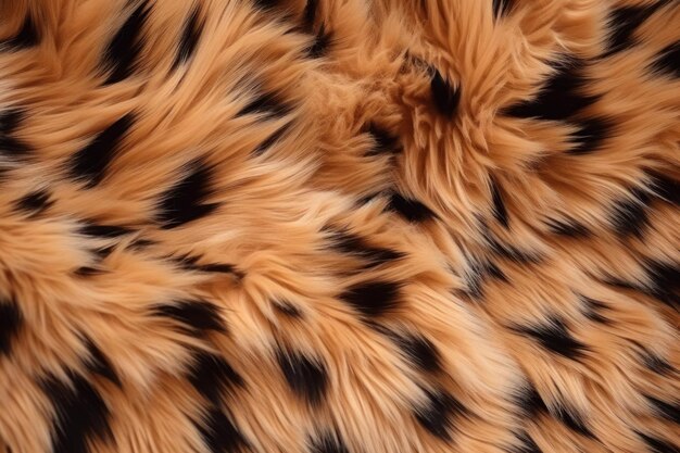 Closeup of dog fur with beautiful spotted texture resembling brown animal wool