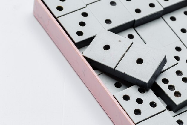 Photo closeup of domino game
