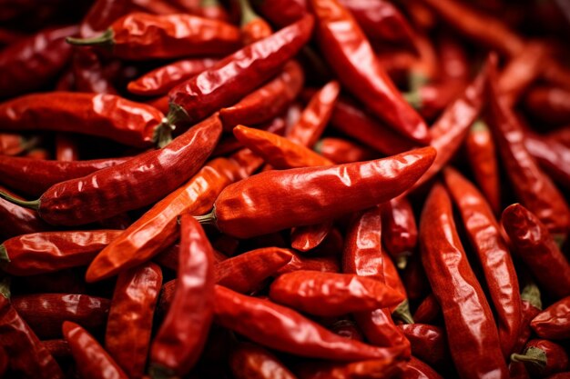 Photo closeup of dry chilli