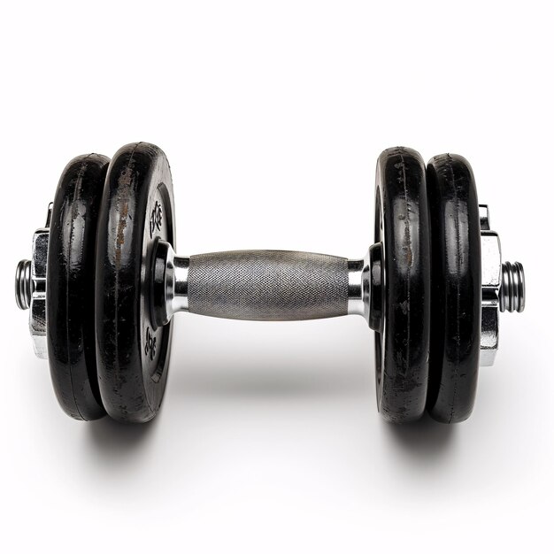 a closeup of a dumbbell