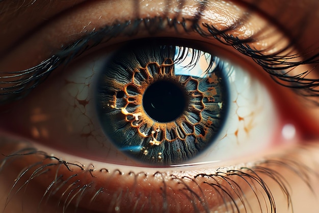 CloseUp of an Eye Filling the Frame AI