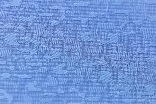 Closeup fabric texture blue color background