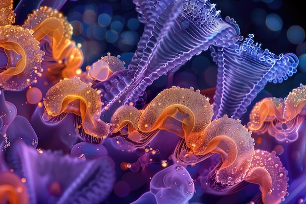 Closeup of the fascinating world of microorganisms