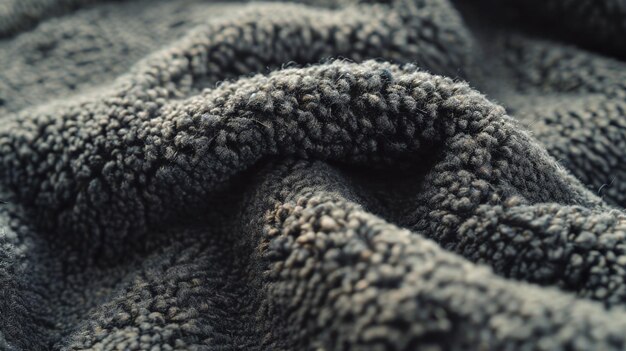 CloseUp of Fleece Jacket Showcasing Its Texture Appearance