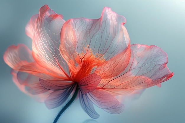 Photo a closeup of a flower with its petals blurred by motion