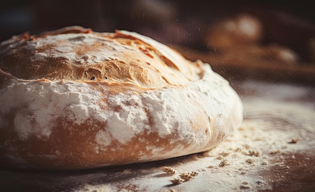 Крупный план свежего хлеба