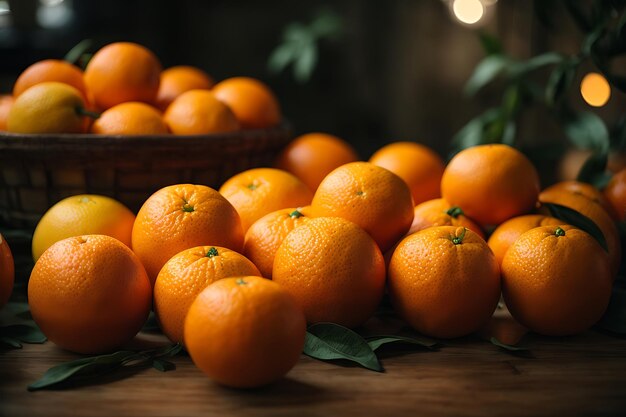 신선 한 오렌지 의 클로즈업