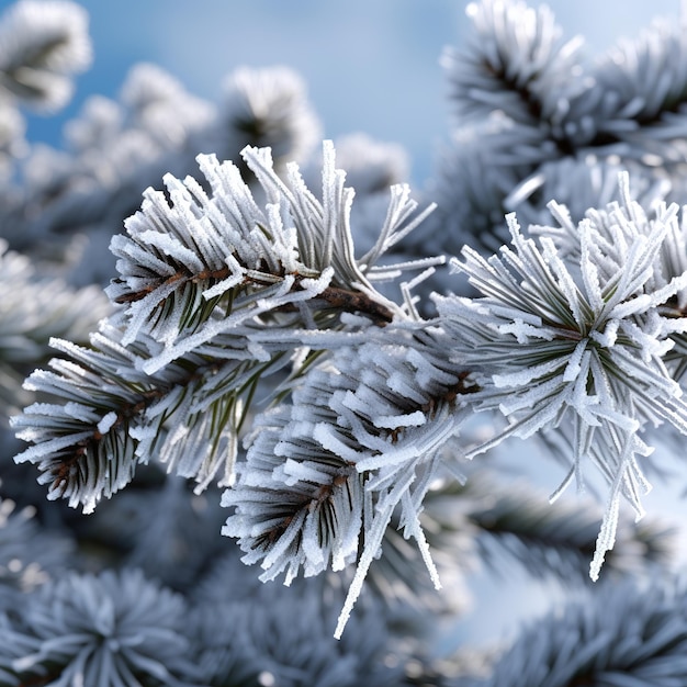 closeup of frosted leaves